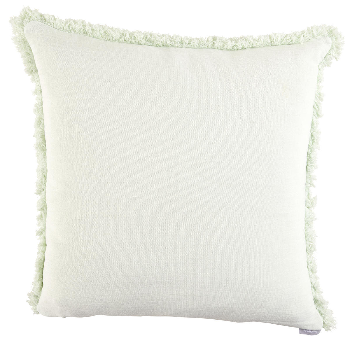 KISSENHÜLLE 48/48 cm  - Weiß/Hellgrün, KONVENTIONELL, Textil (48/48cm) - Ambiente