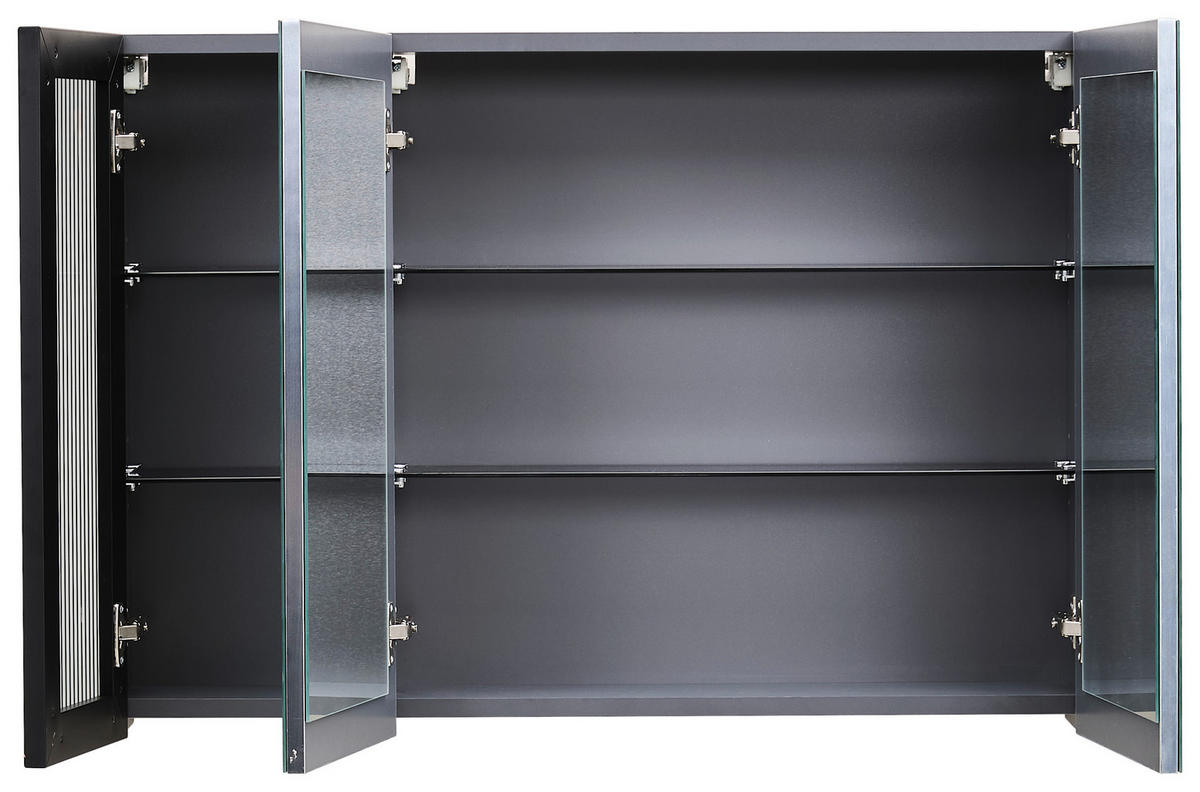 BADEZIMMER 3-teilig  in  - Weiß Hochglanz/Beige, MODERN, Glas/Keramik (100/114/45cm) - MID.YOU