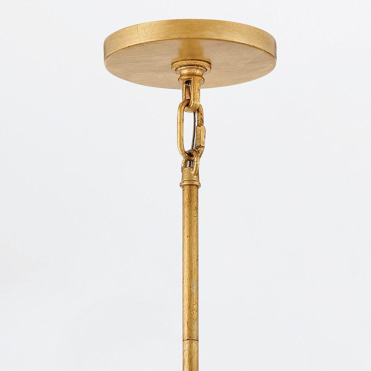 KRONLEUCHTER Rene 79,4/74,7/74,7 cm  - Messingfarben, KONVENTIONELL, Glas/Metall (79,4/74,7/74,7cm) - Elstead Lighting