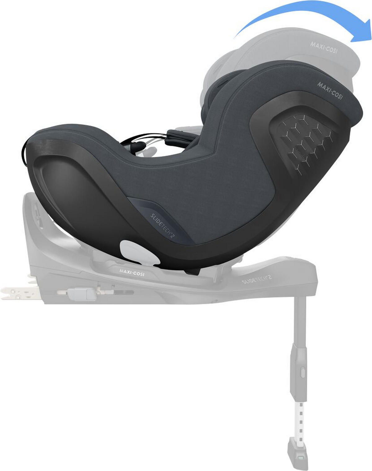 REBOARDER-KINDERSITZ Pearl Slide Pro  - Graphitfarben/Braun, Basics, Kunststoff/Textil (44/70,1/65,6cm) - Maxi-Cosi