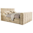 BOXSPRINGBETT 180/200 cm  in Sandfarben  - Sandfarben, KONVENTIONELL, Textil (180/200cm) - Carryhome