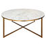 COUCHTISCH in Metall, Glas 80/45 cm - Messingfarben/Weiß, Trend, Glas/Metall (80/45cm) - Ambia Home COUCHTISCH in Metall, Glas 80/45 cm - Messingfarben/Weiß, Trend, Glas/Metall (80/45cm) - Ambia Home
