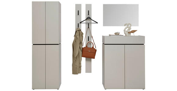 GARDEROBE 5-teilig in 300/199/40 cm - Kaschmir, Design, Holzwerkstoff (300/199/40cm) - Voleo