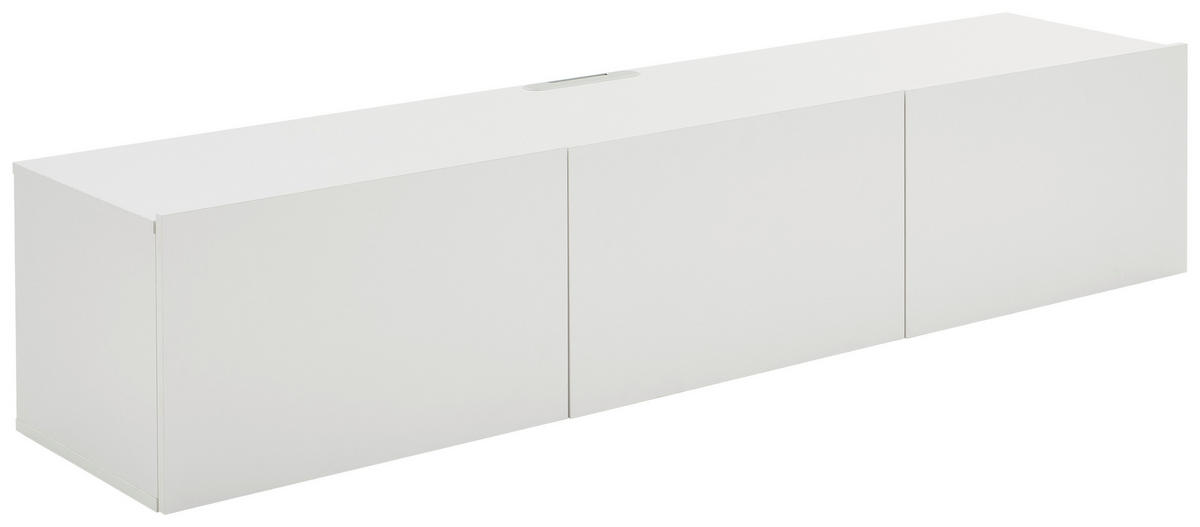 NIZKA OMARICA bela  - bela, Design, leseni material (180/36,7/42cm) - Hom`in