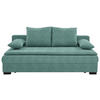 SCHLAFSOFA Webstoff Türkis  - Türkis/Schwarz, KONVENTIONELL, Kunststoff/Textil (207/94/90cm) - Carryhome