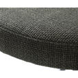 HOCKER Webstoff Dunkelgrau  - Dunkelgrau/Schwarz, Basics, Textil/Metall (43,5/48/43,5cm) - Xora