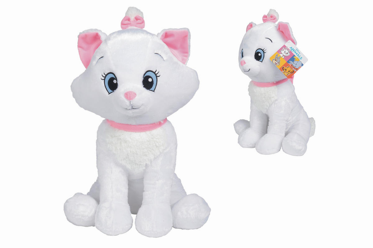 PLÜSCHTIER Disney Klassik Marie 33/33/46 cm  - Rosa/Weiß, Basics, Textil (33/33/46cm) - Disney