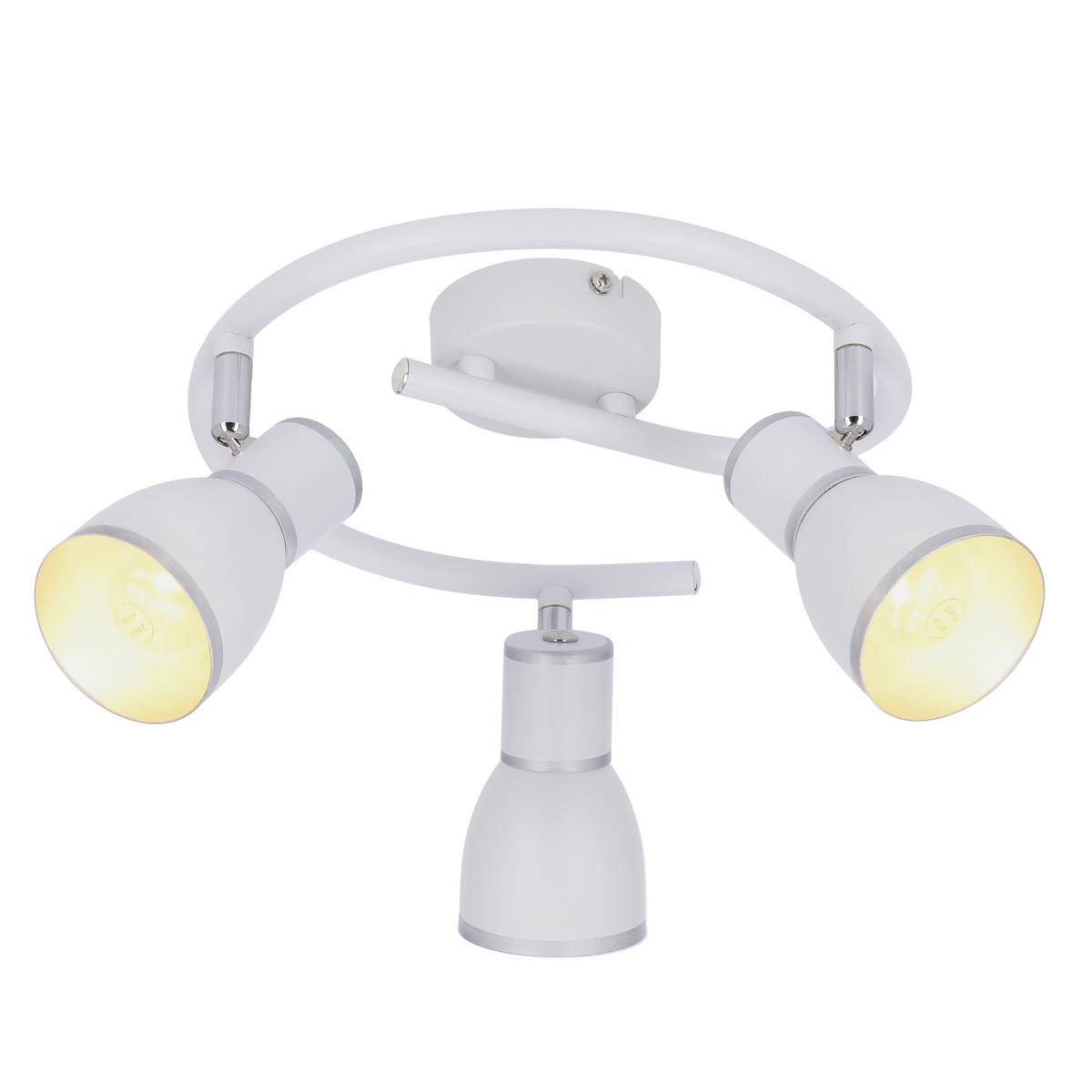 TAKLAMPA Fido 43/43/16 cm  - vit/kromfärg, Klassisk, metall (43/43/16cm)