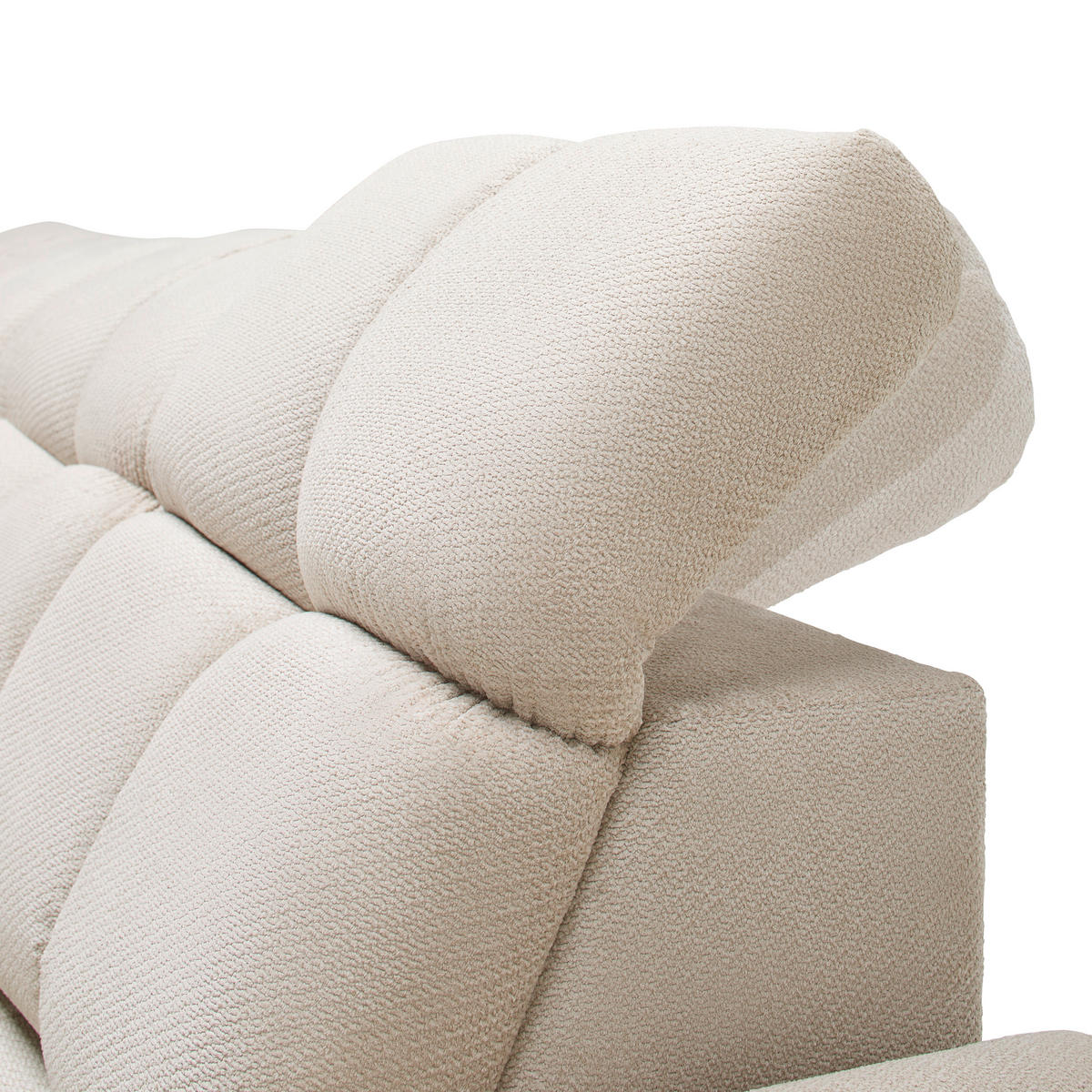 HÖRNSOFFA i vävt tyg beige  - beige/svart, Modern, trämaterial/trä (217/302cm) - Livetastic