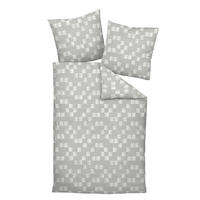 POSTELJNINA 135/200 cm mako saten srebrne barve  - srebrne barve, Basics, tekstil (135/200cm) - Janine