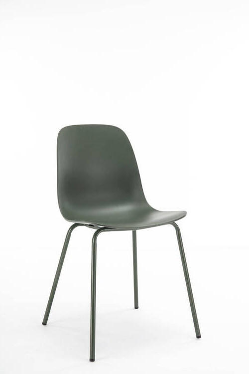 STUHL  in Kunststoff matt  - Olivgrün, Design, Kunststoff/Metall (50/84/50cm) - Boxxx