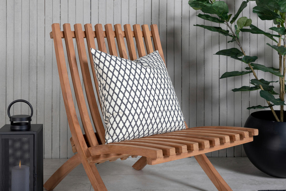 Loungesessel 2er-Set Teakfarben Teakholz  - Teakfarben, KONVENTIONELL, Holz (73/85/63cm) - Gardenson