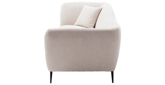 RÉCAMIERE Naturfarben Chenille Zierkissen, Rücken echt  - Schwarz/Naturfarben, KONVENTIONELL, Textil/Metall (224/70/97cm) - Hom`in