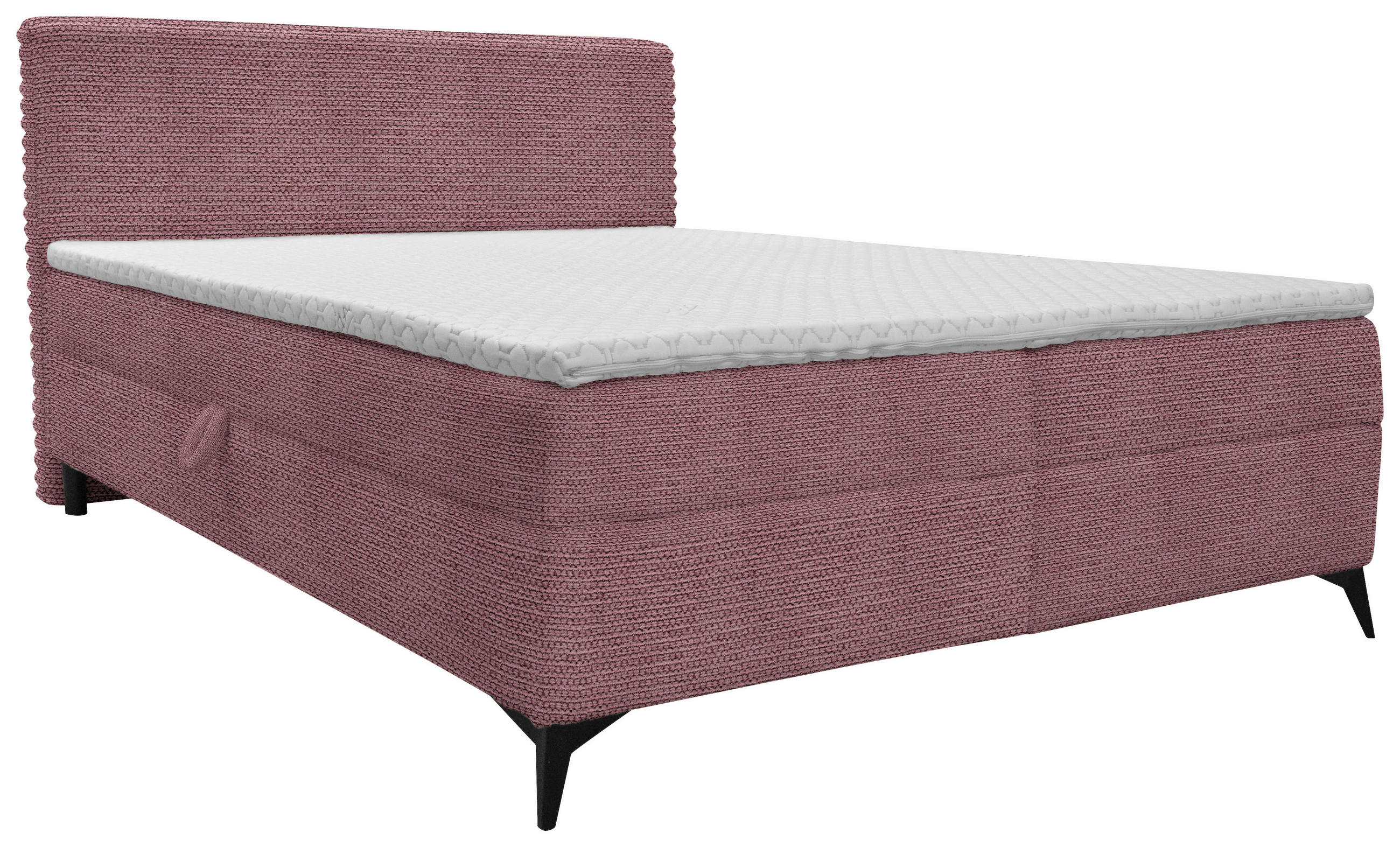 BOXBETT 160/200 cm  in Beere  - Beere/Schwarz, Design, Holz/Holzwerkstoff (160/200cm) - Xora