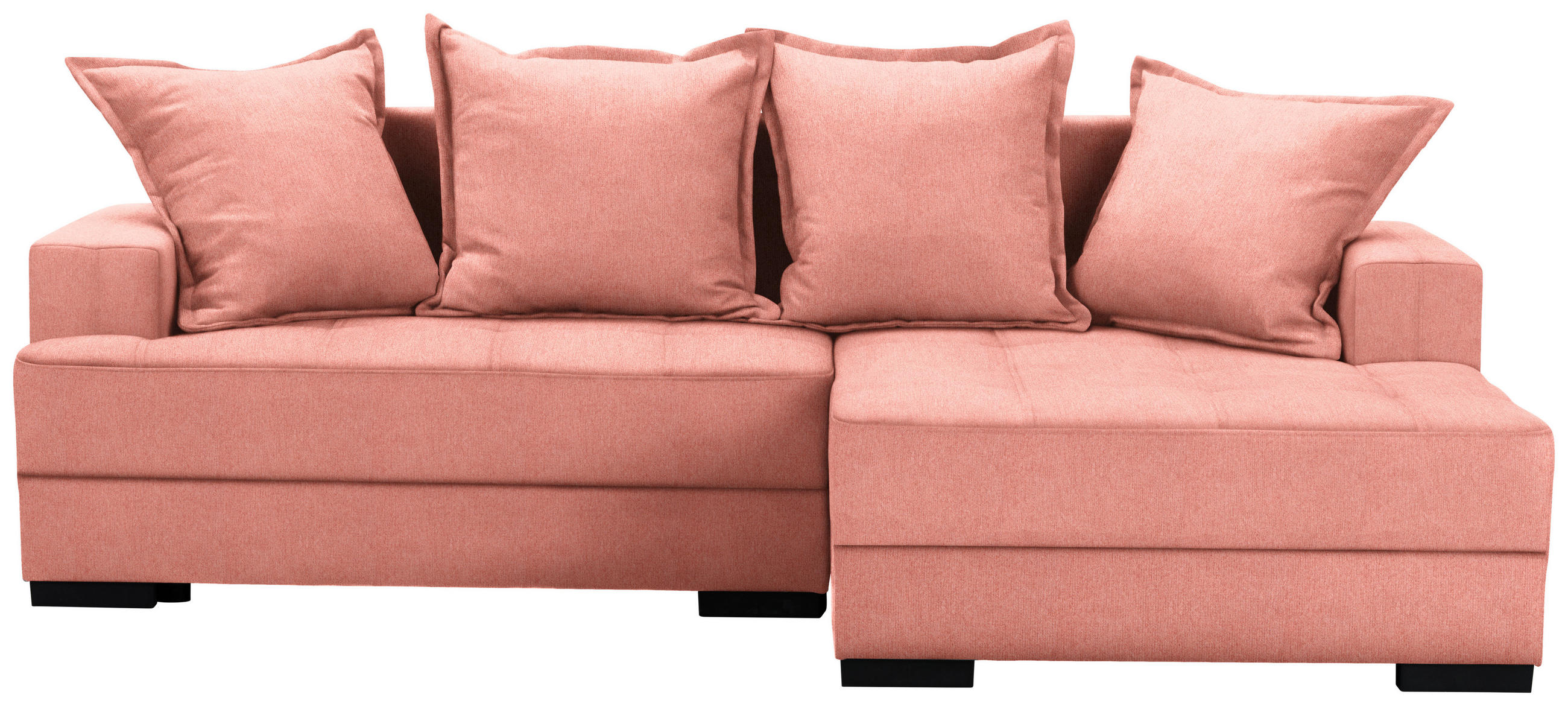 Wohnlandschaft in Textil Rot, Hellrot