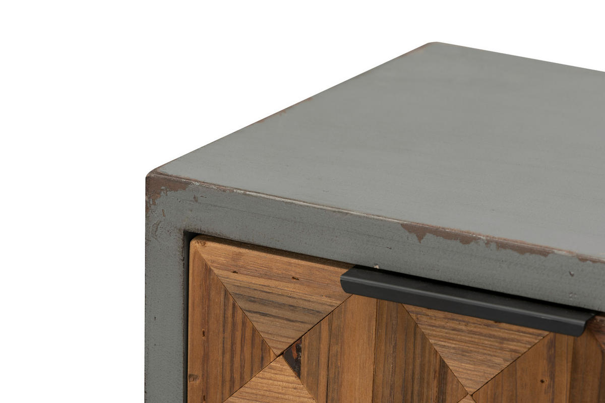 HIGHBOARD  in 64.5/109/33.5 cm  - Multicolor/Schwarz, KONVENTIONELL, Holz/Holzwerkstoff (64.5/109/33.5cm) - Livetastic