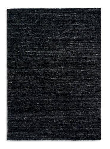 HANDWEBTEPPICH 90/160 cm Martina  - Anthrazit, Basics, Textil (90/160cm) - Linea Natura