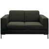 2-SITZER-SOFA Webstoff Dunkelgrün  - Dunkelgrün/Silberfarben, Design, Textil/Metall (155/82/90cm) - LOOKS by W.Joop