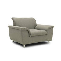 SESSEL Webstoff Graubraun    - Chromfarben/Graubraun, KONVENTIONELL, Textil/Metall (120/81/97cm) - MID.YOU