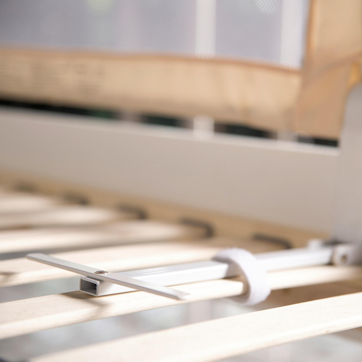 BETTSCHUTZGITTER 150/40 cm  - Beige, Basics, Textil/Metall (150/40cm) - Roba