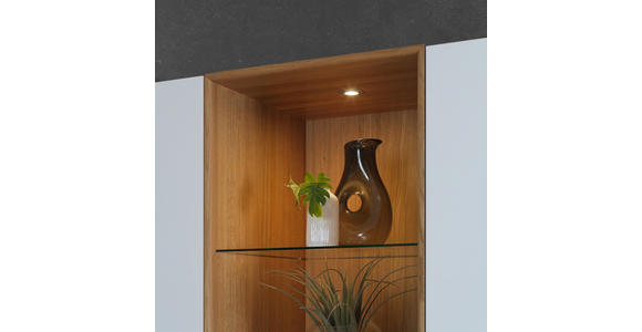 EINBAUKÜCHE   - Eichefarben/Weiß, Design, Holzwerkstoff - Novel