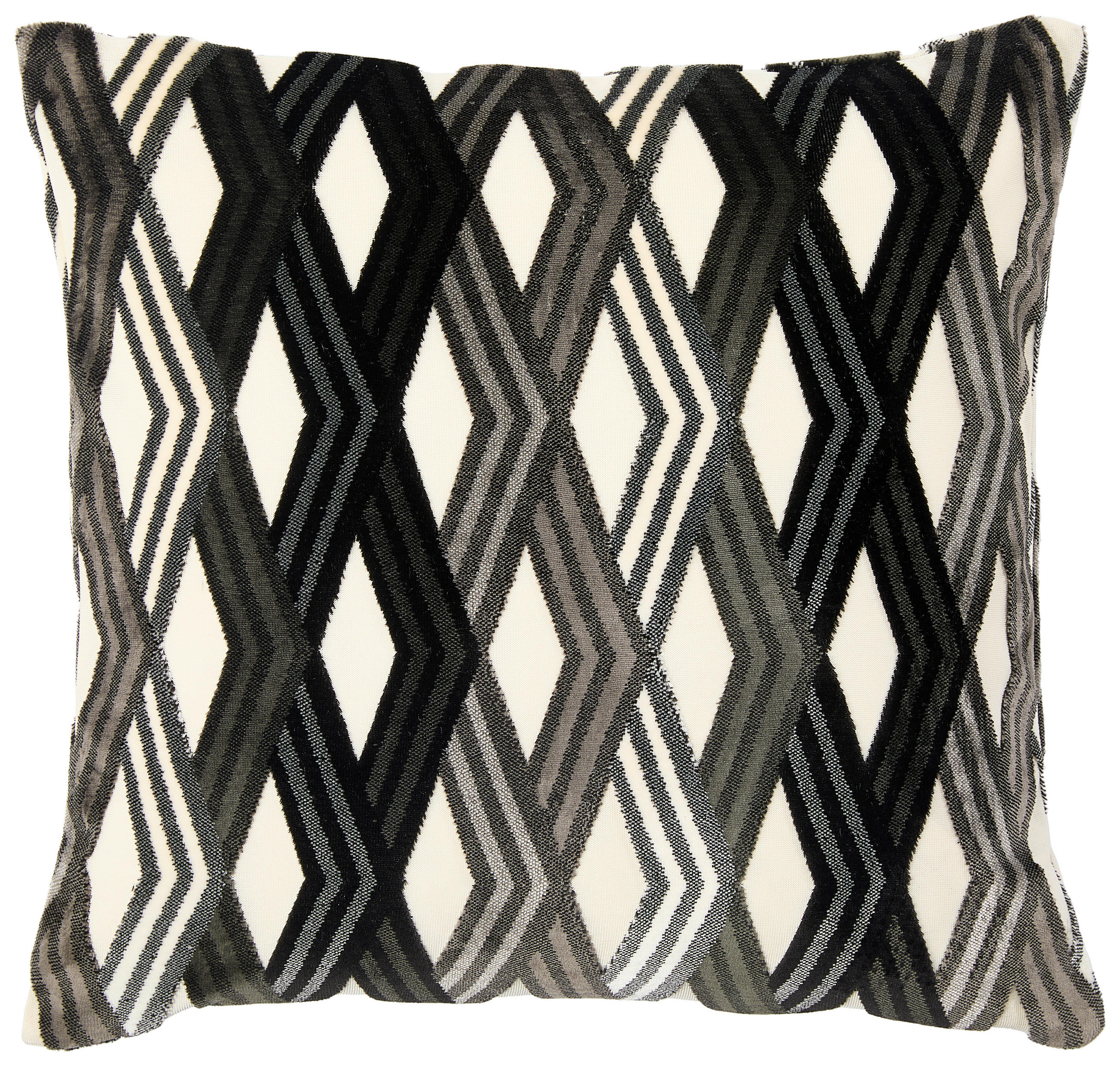 KISSENBEZUG ELBRUS 40/40 cm  - Schwarz/Weiß, Design, Textil (40/40cm) - Dieter Knoll
