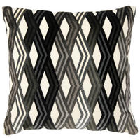 KISSENBEZUG ELBRUS 40/40 cm  - Schwarz/Weiß, Design, Textil (40/40cm) - Dieter Knoll