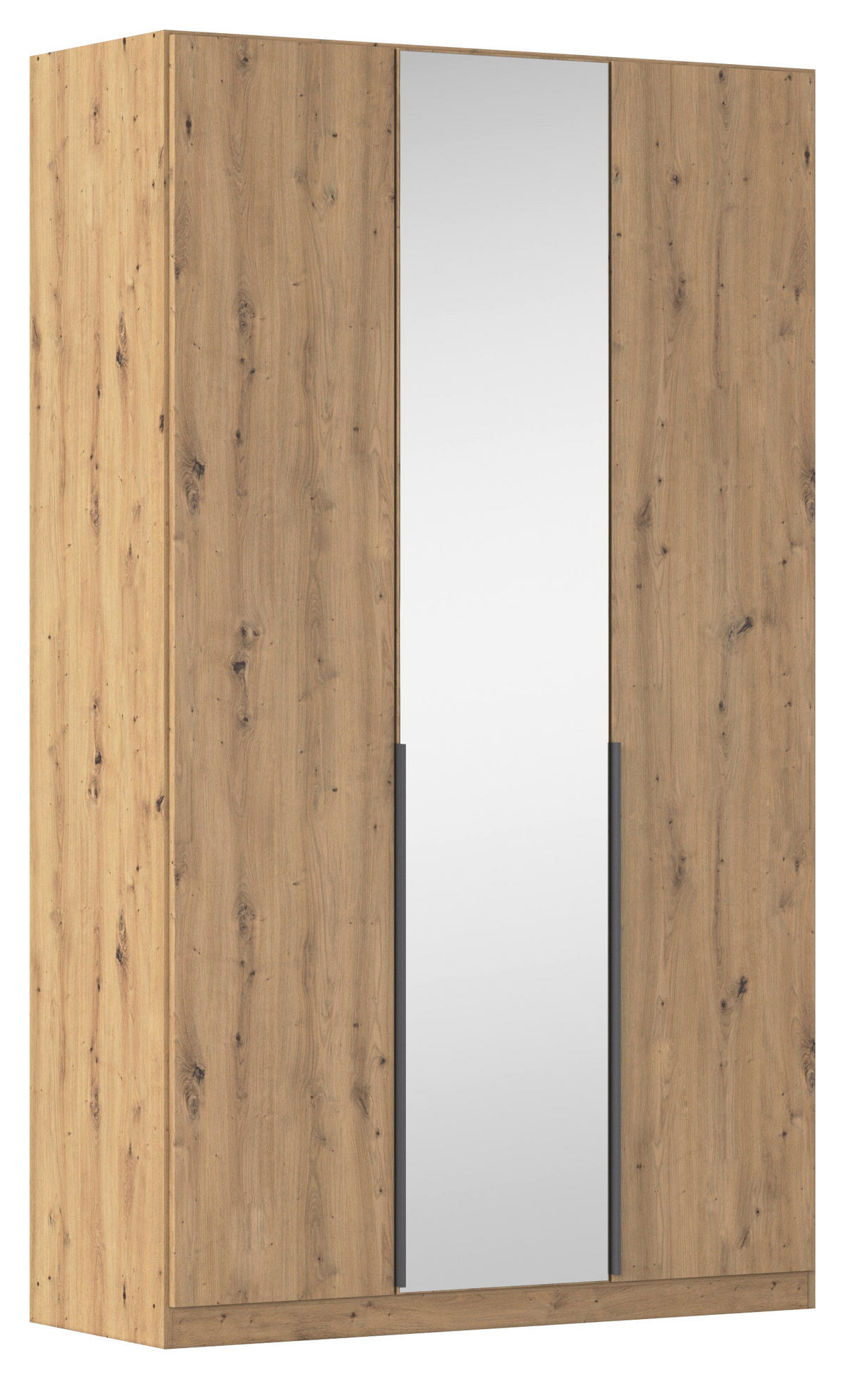 DREHTÜRENSCHRANK in Eiche Artisan  - Eiche Artisan/Grau, Modern, Holzwerkstoff/Metall (136/229/54cm) - Rauch Möbel