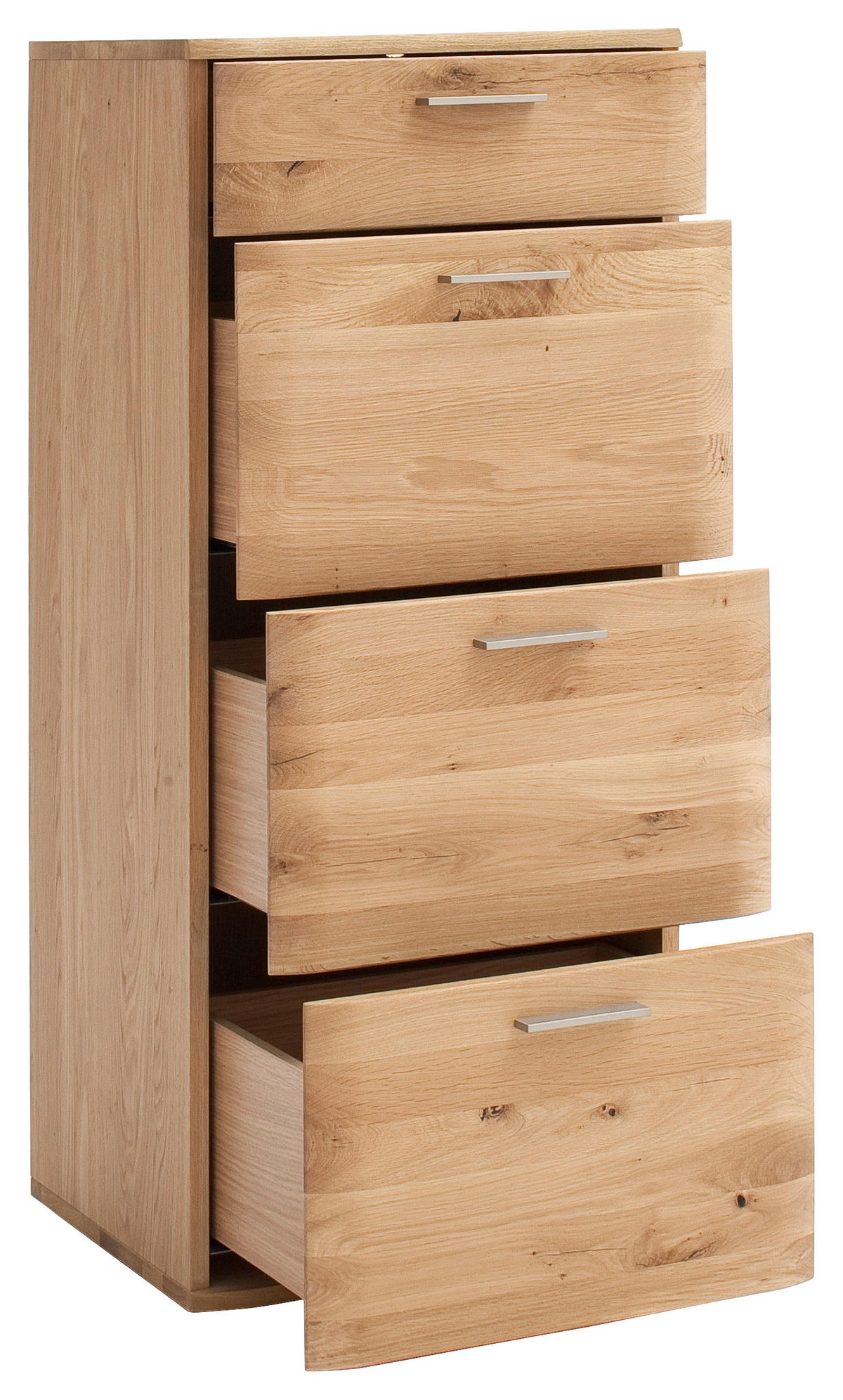 KOMMODE 50/118/44 cm  in Eichefarben  - Eichefarben/Nickelfarben, Natur, Holz/Holzwerkstoff (50/118/44cm)