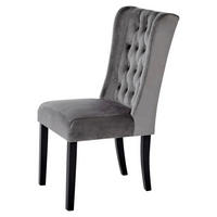 STUHL  in Samt  - Anthrazit/Schwarz, Modern, Holz/Textil (50/62/99cm) - Livetastic