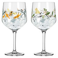 GINGLAS 720 ml 2-teilig  - Schwarz/Orange, LIFESTYLE, Glas (10,7/10,7/21,8cm) - Ritzenhoff
