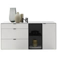 SIDEBOARD 181,9/87,9/45,2 cm  - Schwarz/Weiß, Design, Glas/Holz (181,9/87,9/45,2cm) - Dieter Knoll