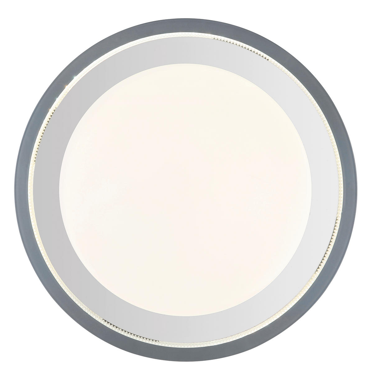 LED-DECKENLEUCHTE 30 W  47,8/6,7 cm    - Weiss/Transparent, Konventionell, Kunststoff/Metall (47,8/6,7cm) - Globo