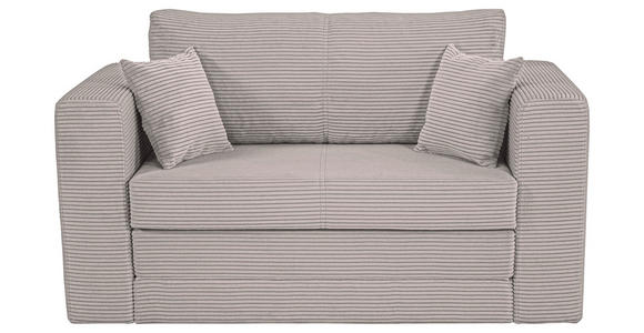 JUGEND- UND KINDERSOFA  in Cord Taupe  - Taupe/Schwarz, KONVENTIONELL, Textil (136/78/72cm) - Xora