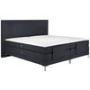 BOXSPRINGBETT 160/200 cm  in Graphitfarben  - Alufarben/Graphitfarben, Design, Textil/Metall (160/200cm) - Welnova