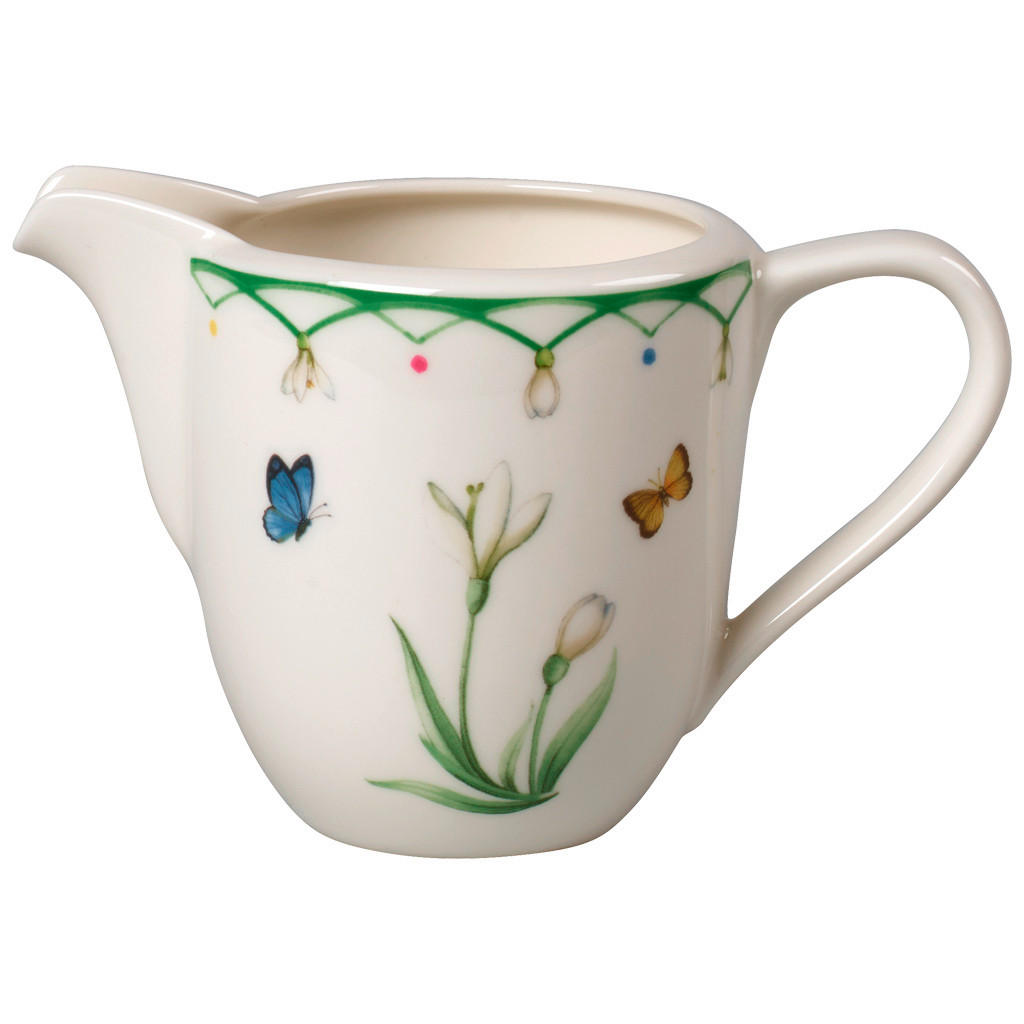 VRČEK ZA MLEKO  Colourful Spring  280 ml - zelena/bela, Trendi, keramika (0,28l) - Villeroy & Boch