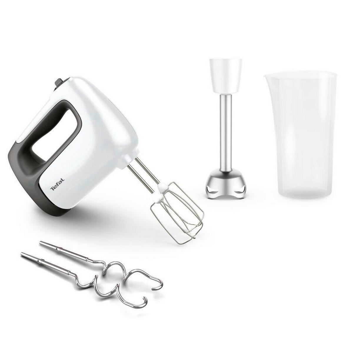 HANDMIXER  - Weiß/Grau, Basics (21,4/27/14,4cm) - Tefal