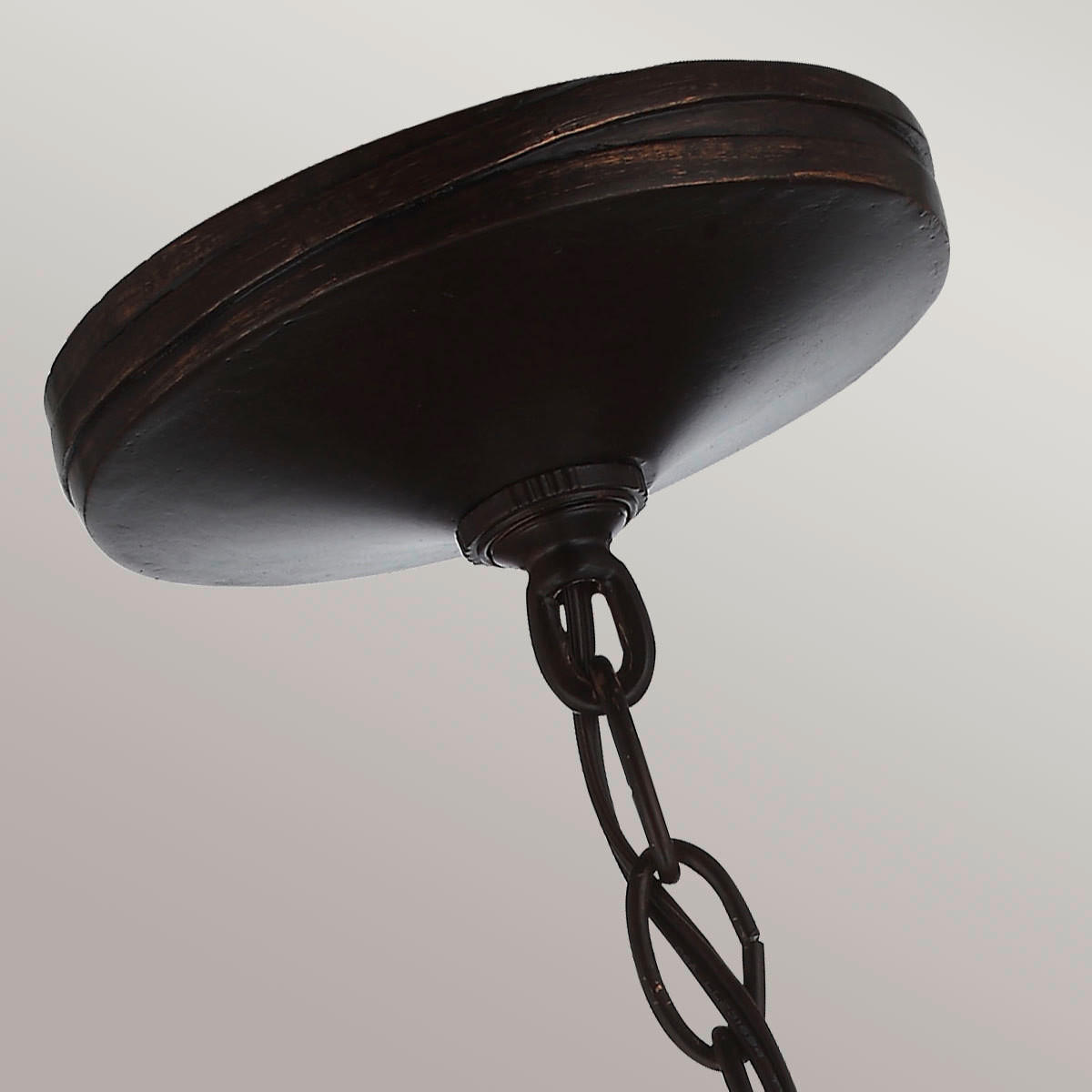 HÄNGELEUCHTE 16.5/58.4 cm    - Bronzefarben, Konventionell, Glas/Metall (16.5/58.4cm) - Elstead Lighting