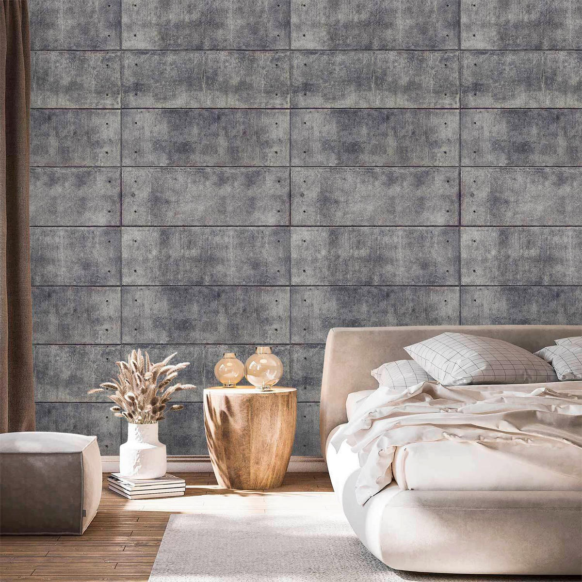 FOTOTAPETE  - Dunkelgrau/Hellgrau, LIFESTYLE, Textil (100/70cm) - artgeist