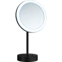 SCHMINKSPIEGEL 20/38/20 cm  - Chromfarben/Schwarz, Basics, Glas/Metall (20/38/20cm) - Smedbo