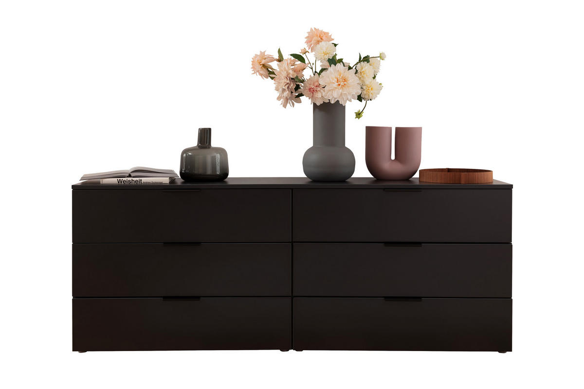 SIDEBOARD Anthrazit  200/77/45 cm  - Anthrazit/Schwarz, Design, Holzwerkstoff/Kunststoff (200/77/45cm) - Moderano