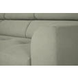 ECKSOFA in Chenille Creme  205/280 cm  - Creme/Schwarz, Design, Textil/Metall (205/280cm) - Xora