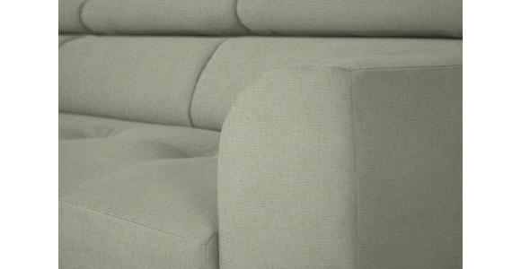 ECKSOFA in Chenille Creme  205/280 cm  - Creme/Schwarz, Design, Textil/Metall (205/280cm) - Xora