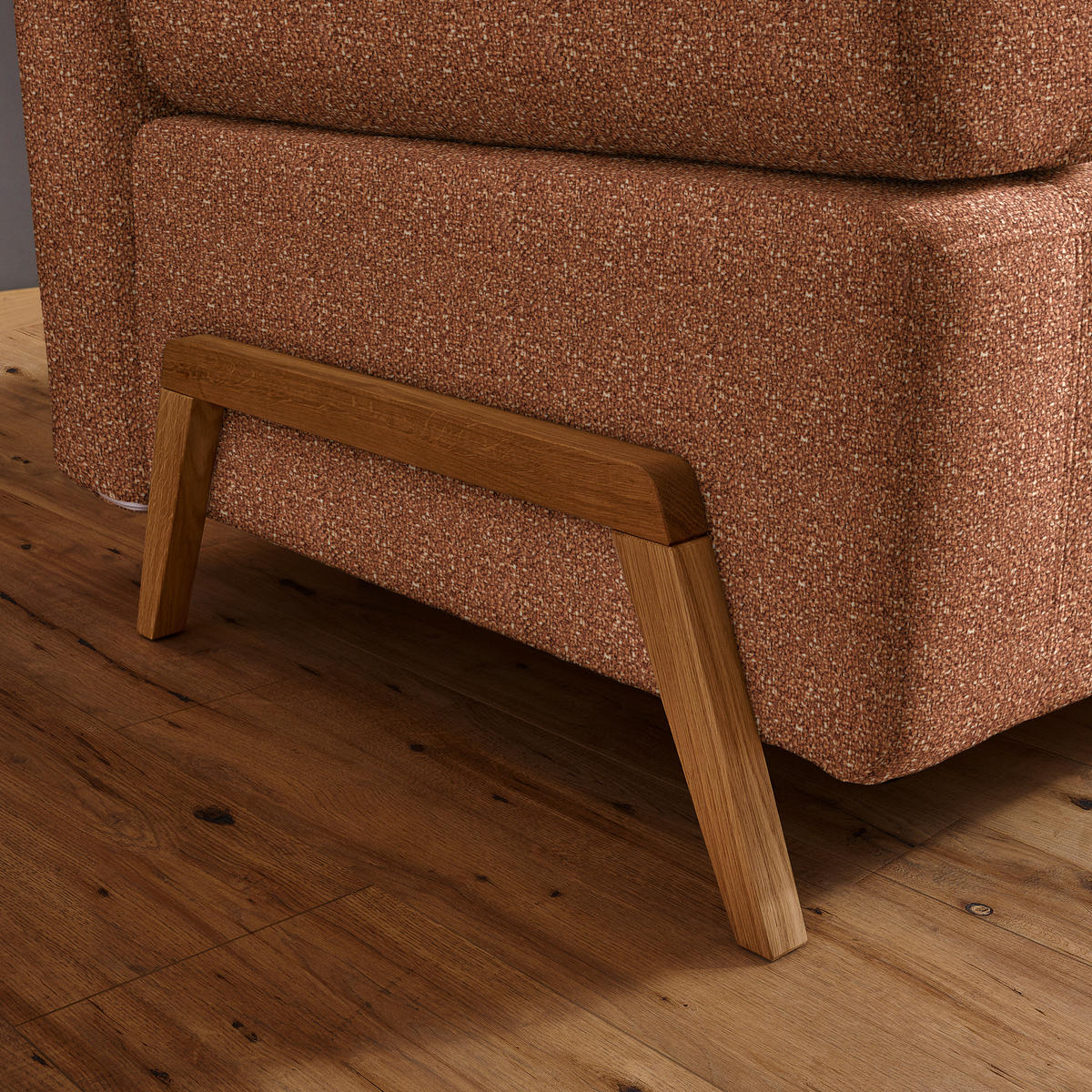 SCHLAFSOFA in Holz, Textil Cognac  - Cognac/Naturfarben, Design, Holz/Textil (211/88/102cm) - Niels Andersson