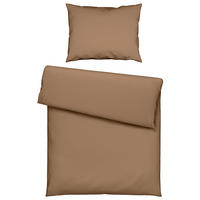 BETTWÄSCHE 2-teilig Renforcé 140/200 cm  - Braun, Basics, Textil (140/200cm) - Esposa