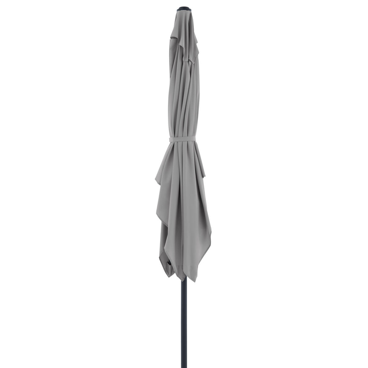 SONNENSCHIRM 250 x 199 cm Hellgrau  - Anthrazit/Hellgrau, Basics, Textil/Metall (250/200cm) - Doppler