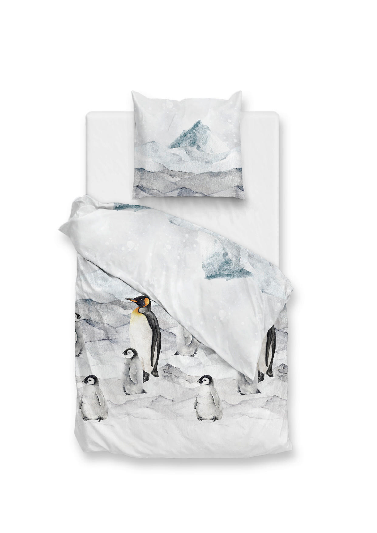 BETTWÄSCHE 2-teilig Frostine Flanell 135/200 cm  - Weiß, Basics, Textil (135/200cm)