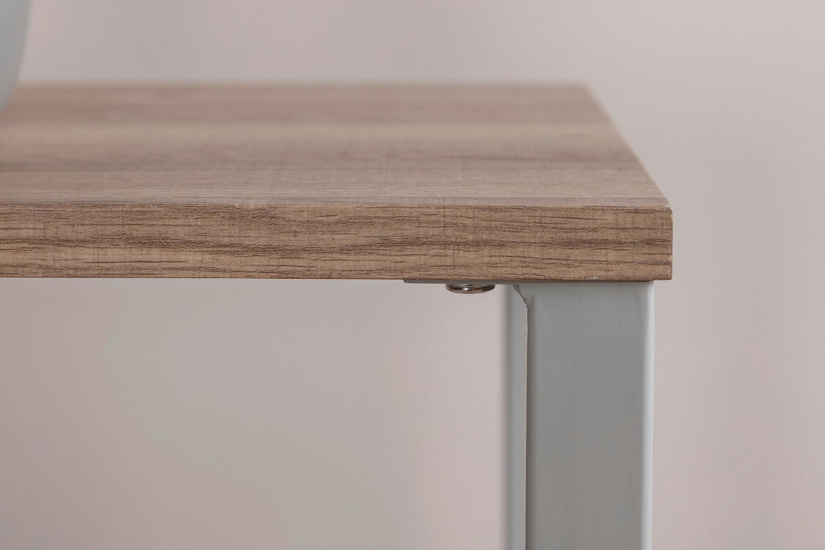 NACHTTISCH 30/70/45 cm  in furniert Grau  - Grau, Design, Holz/Metall (30/70/45cm) - Livetastic
