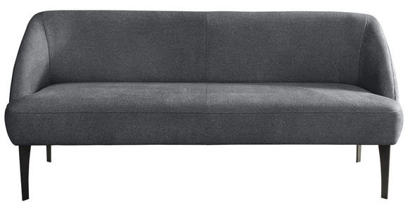 SITZBANK in Textil Blau  - Blau/Schwarz, KONVENTIONELL, Textil/Metall (197/85/72cm) - Moderano