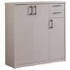 KOMMODE  in 106/110/36 cm  - Kaschmir/Silberfarben, Basics, Holzwerkstoff/Kunststoff (106/110/36cm) - Xora